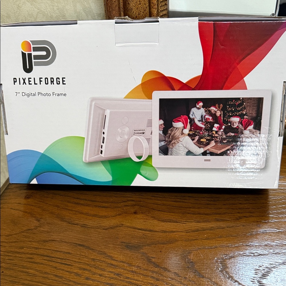 Pixelforge 7" Digital Photo Frame. 7” screen. HD display.